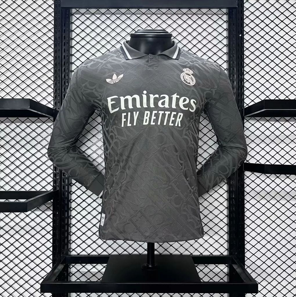 Real Madrid CF 2024-25 Third Player Version Long Sleeve Jersey