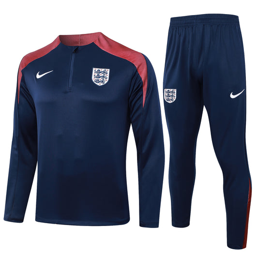 England 2024 Navy Half-Zip Tracksuit Training Set