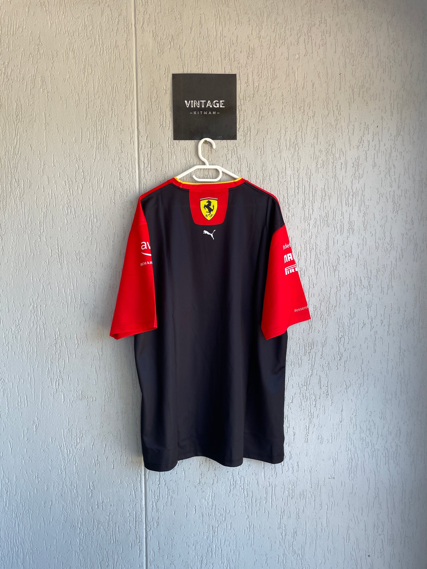 Ferrari 2024 F1 Tee Shirt - Black and Red