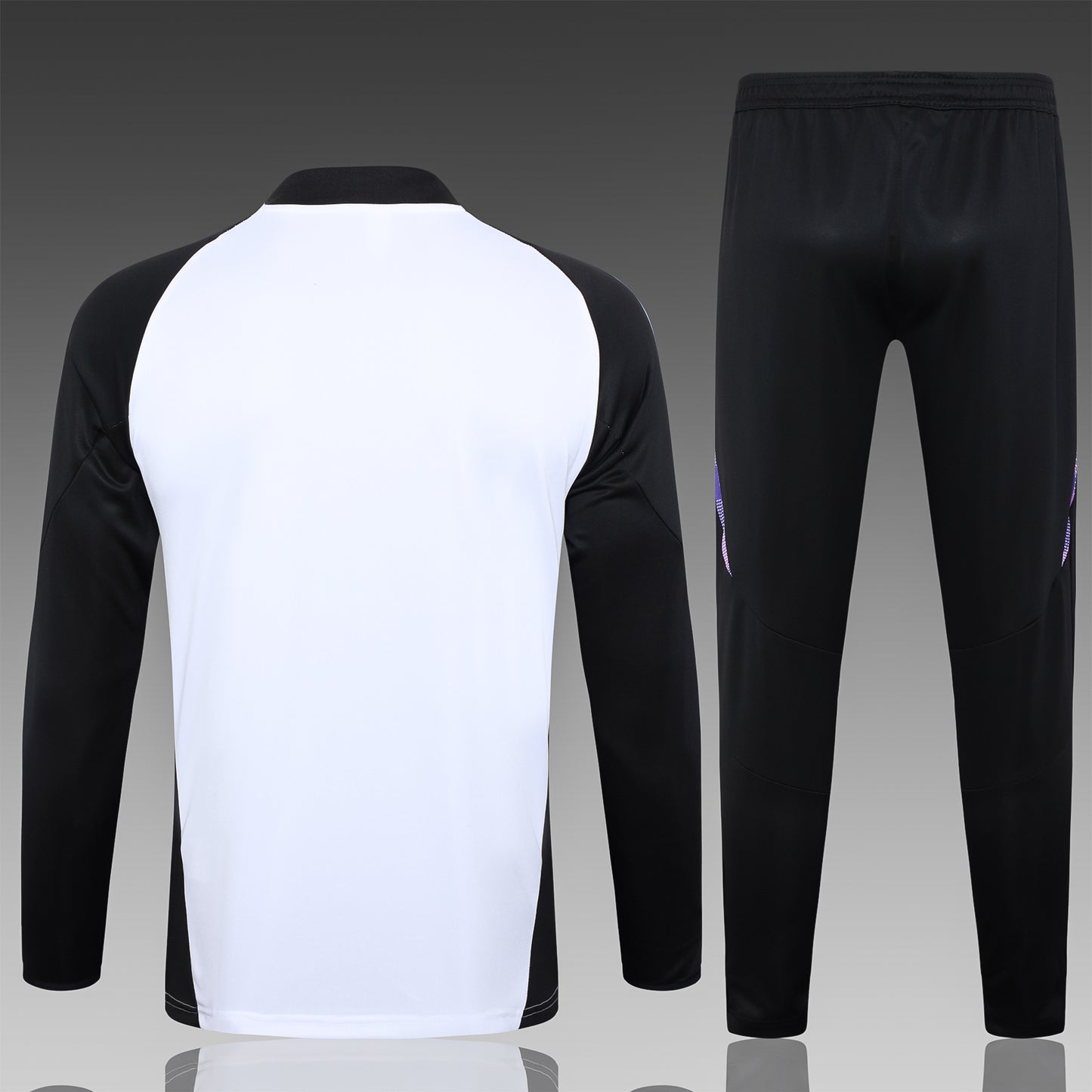 Germany 2024 White and Black Half-Zip Training Tracksuit Set