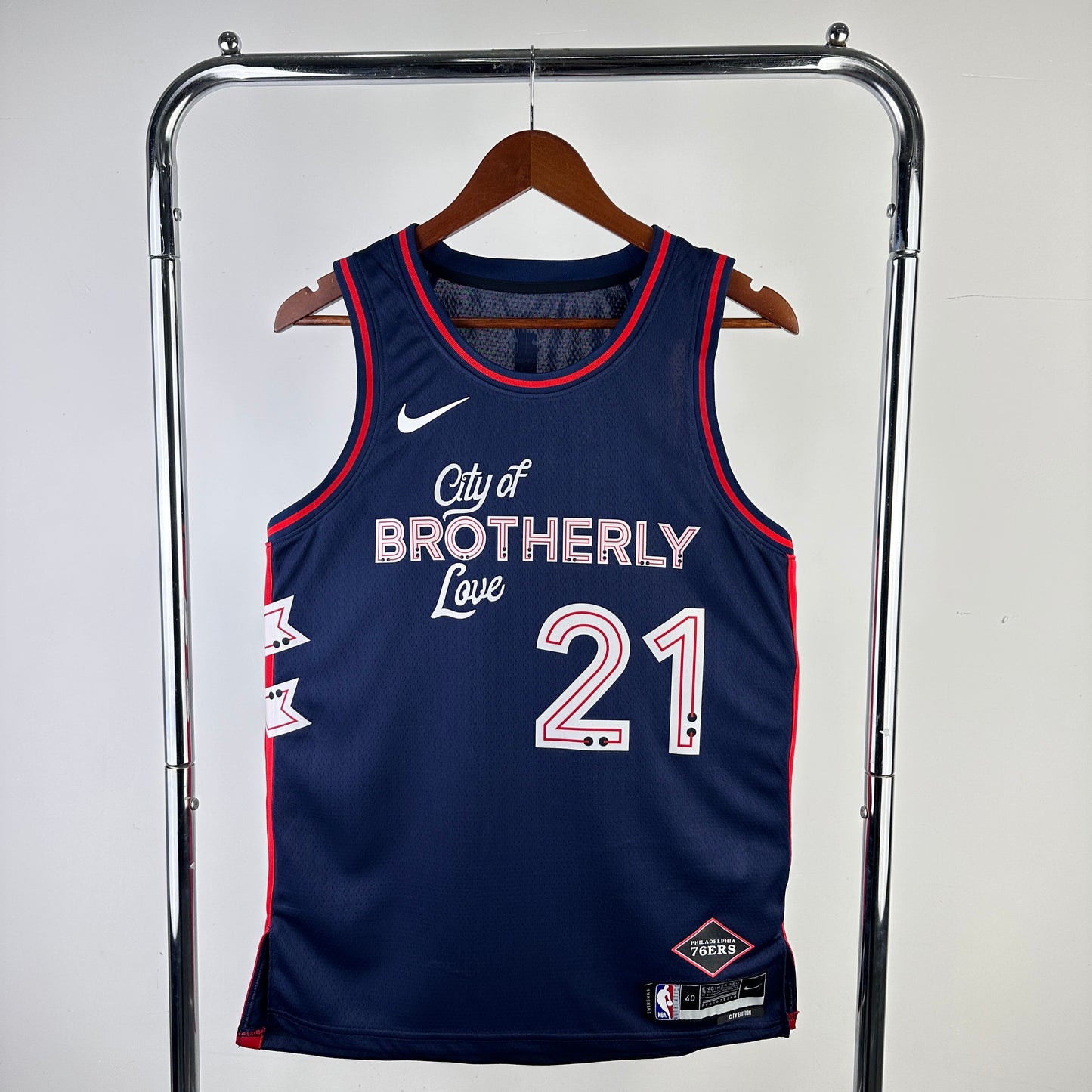 Philadelphia 76ers 2023-24 Navy Swingman Jersey - City Edition