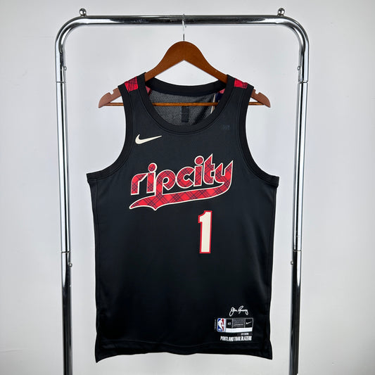 Portland Trail Blazers 2023-24 Black Nike Swingman Jersey - City Edition