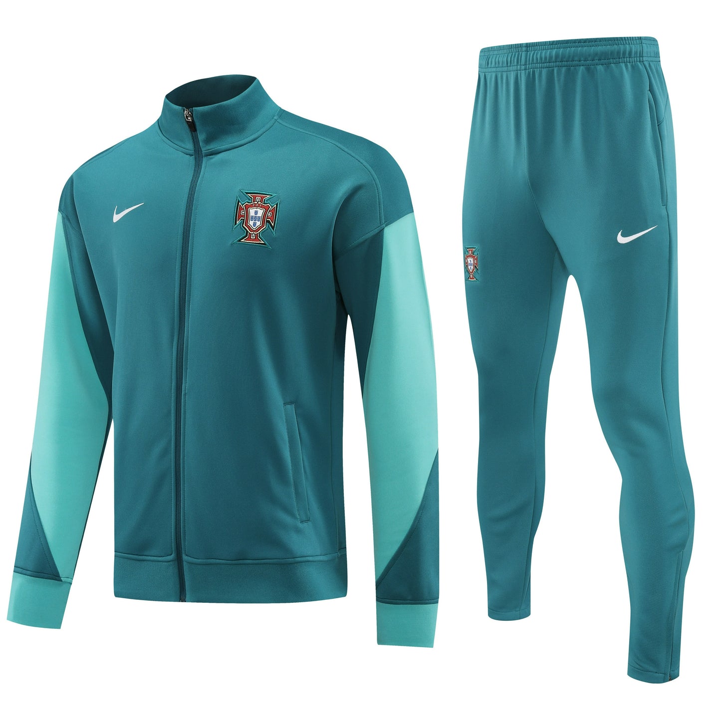 Portugal 2024 Green Full-Zip Tracksuit Set