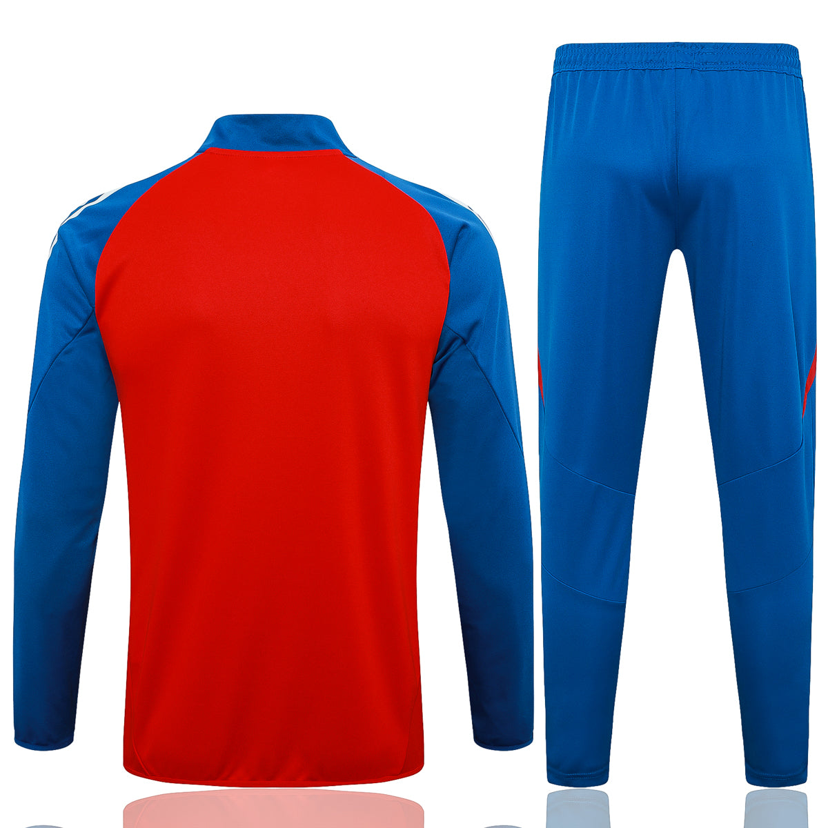 Spain 2024 Red and Blue Full-Zip Training Tracksuit Set