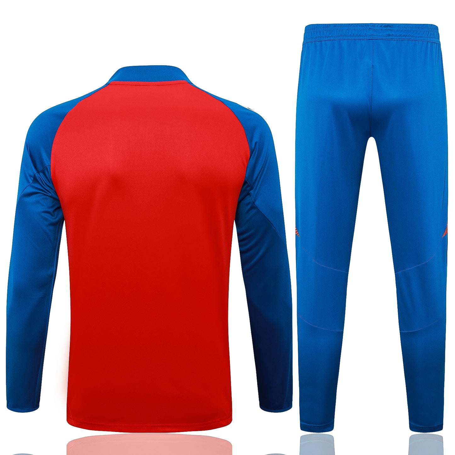 Spain 2024 Red and Blue Half-Zip Training Tracksuit Set