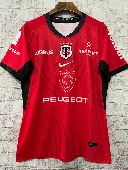 Stade Toulouse 2024 Red Rugby Jersey