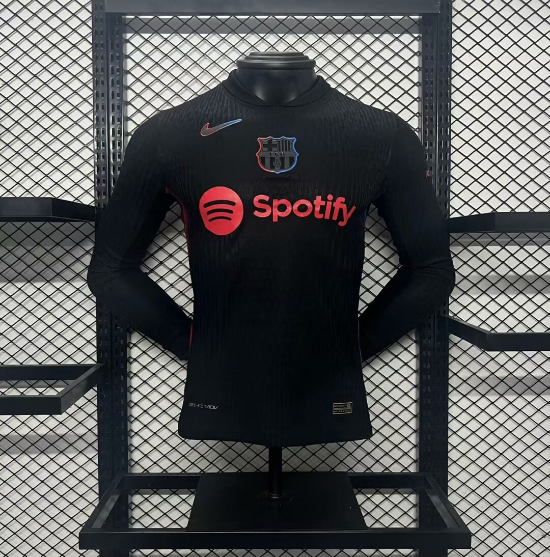 Barcelona FC 2024-25 Away Long Sleeve Player Version Jersey