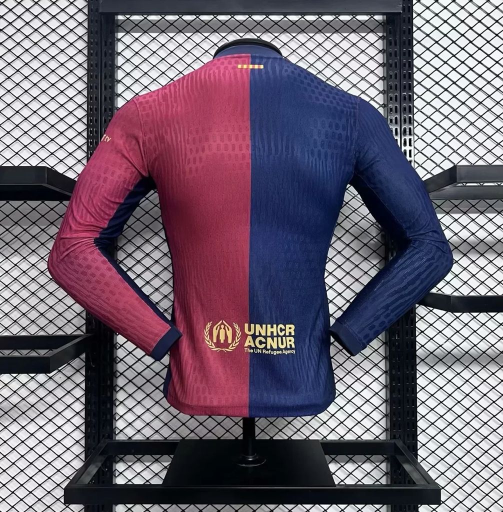 Barcelona FC 2024-25 Home Long Sleeve Player Jersey