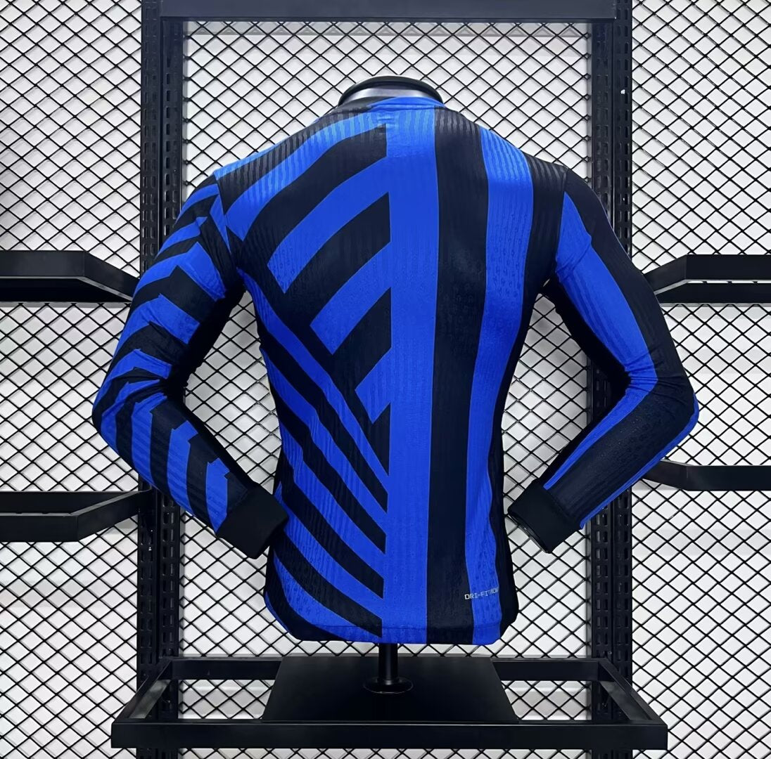 Inter Milan 2024-25 Home Player Version Long Sleeve Jersey