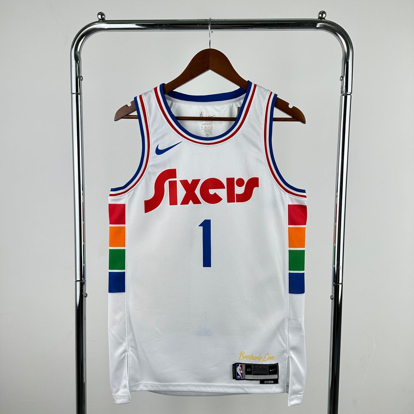 Philadelphia 76ers 2024-25 Nike White Swingman Jersey - City Edition