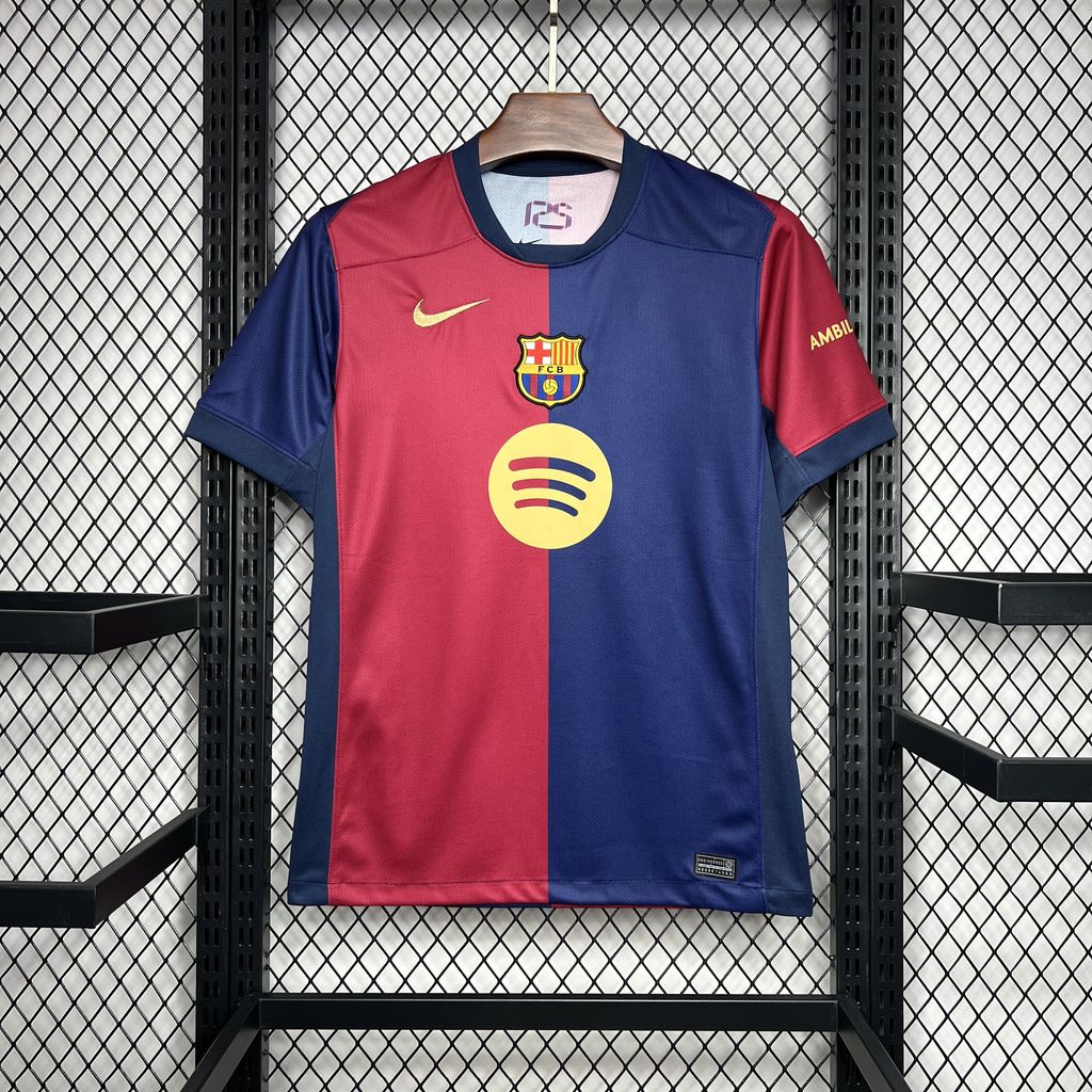 Barcelona 2024-25 Home Fan Version Jersey – Vintage Kitman