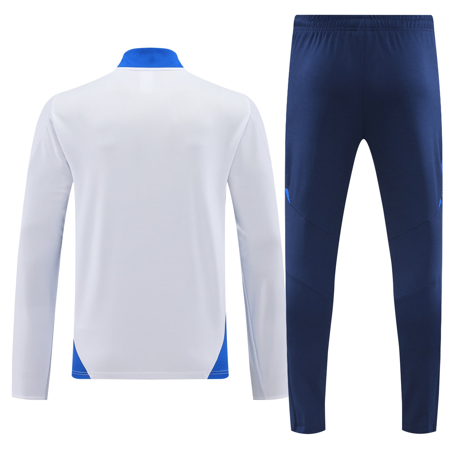 Italy 2024 White and Navy Half-Zip Training Tracksuit Set