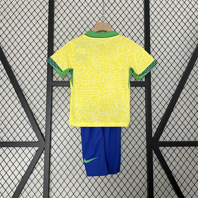 Brazil Kids 2024-25 Home Jersey