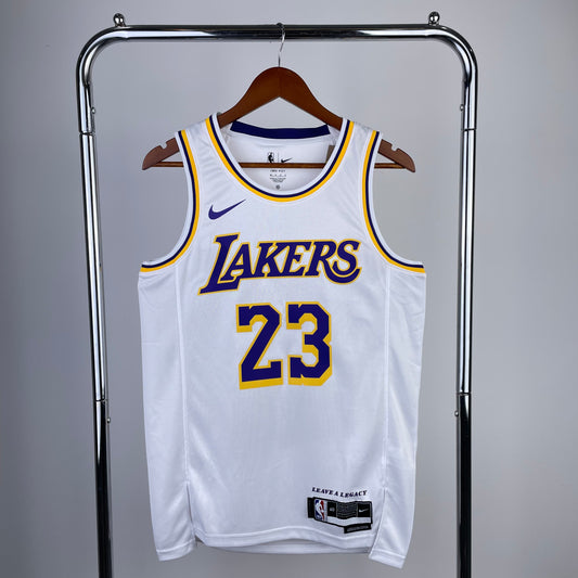 Los Angeles Lakers 2020-22 Nike White Swingman Jersey - Association Edition