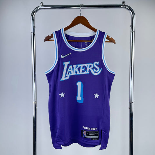 Los Angeles Lakers 2021-22 Nike Purple Swingman Jersey - City Edition