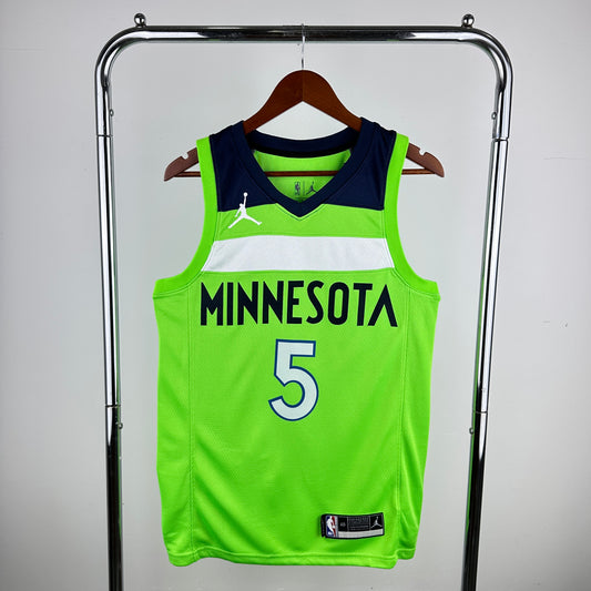 Minnesota Timberwolves 2021-22 Jordan Brand Lime Swingman Jersey - Statement Edition