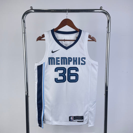 Memphis Grizzlies 2022-23 Nike White Swingman Jersey - Association Edition