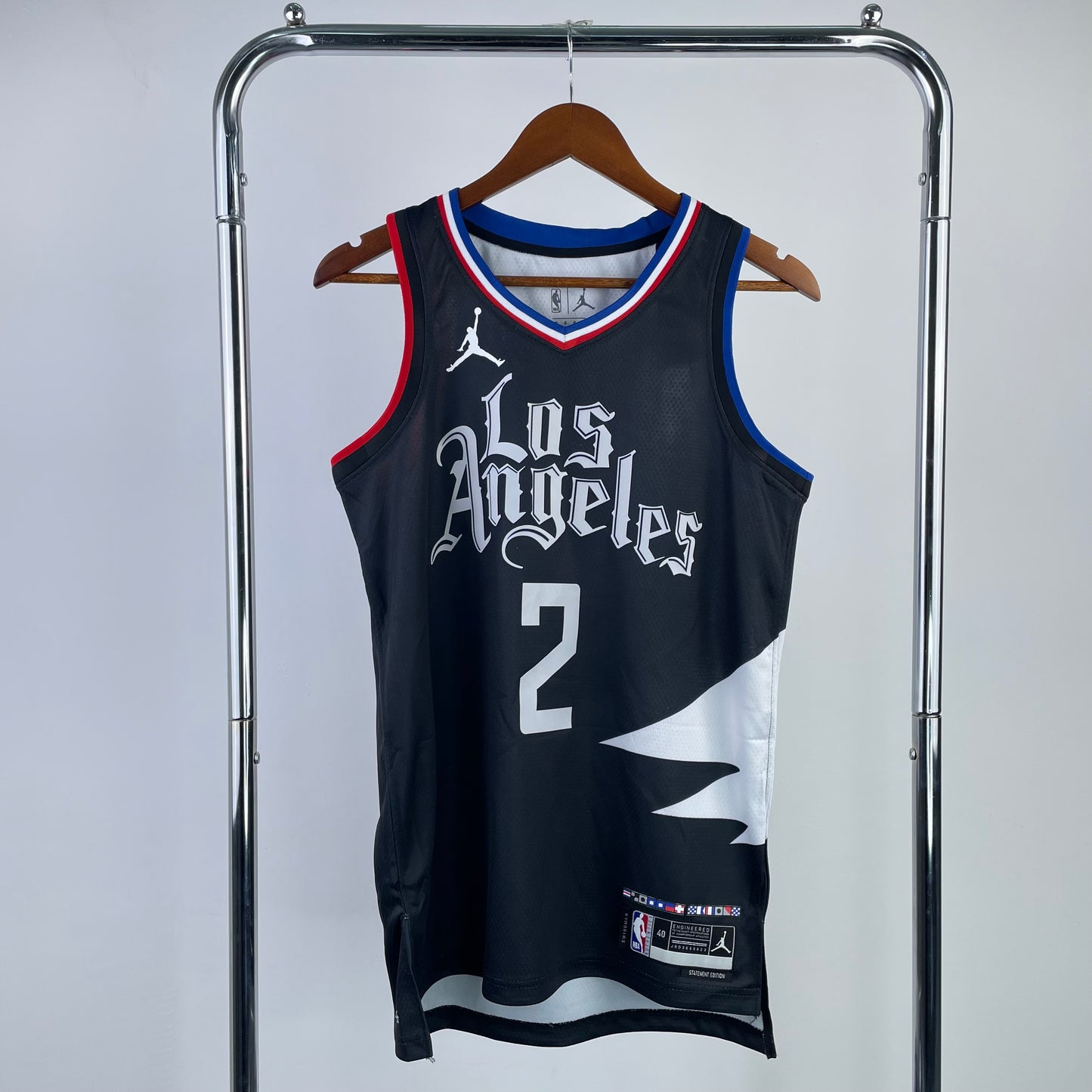 Los Angeles Clippers 2023-24 Jordan Brand Black Swingman Jersey - Statement Edition