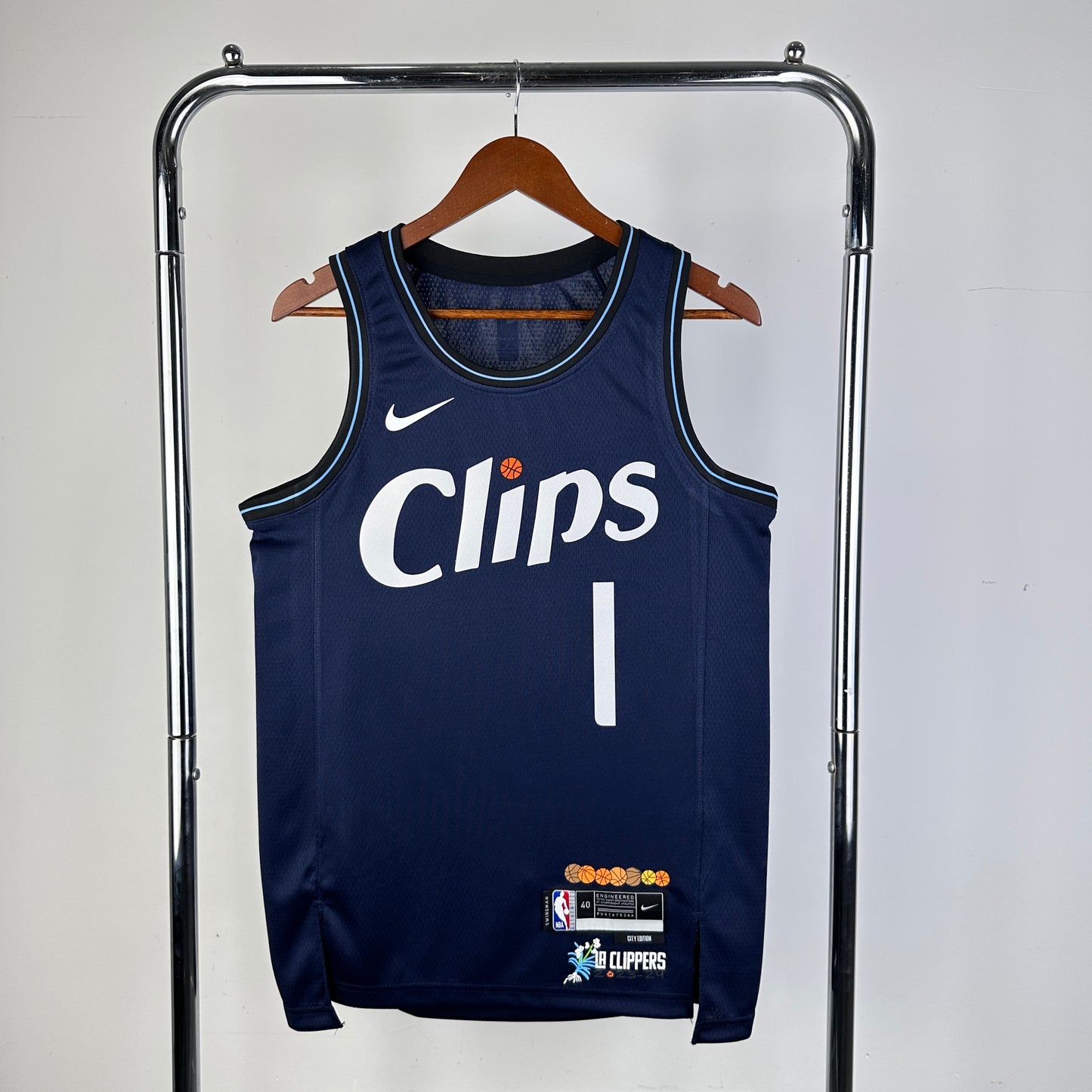 Los Angeles Clippers 2023-24 Nike Navy Swingman Jersey - City Edition