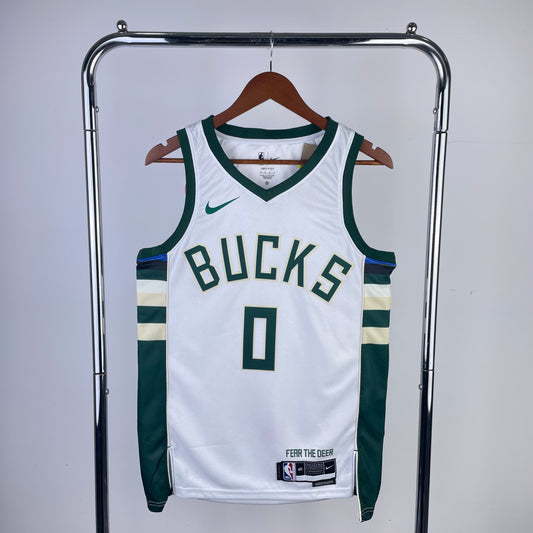 Milwaukee Bucks 2023-24 Nike White Swingman Jersey - Association Edition