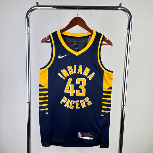 Indiana Pacers 2023-24 Black Nike Swingman Jersey - Icon Edition