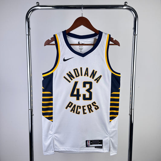 Indiana Pacers 2023-24 White Nike Swingman Jersey - Association Edition