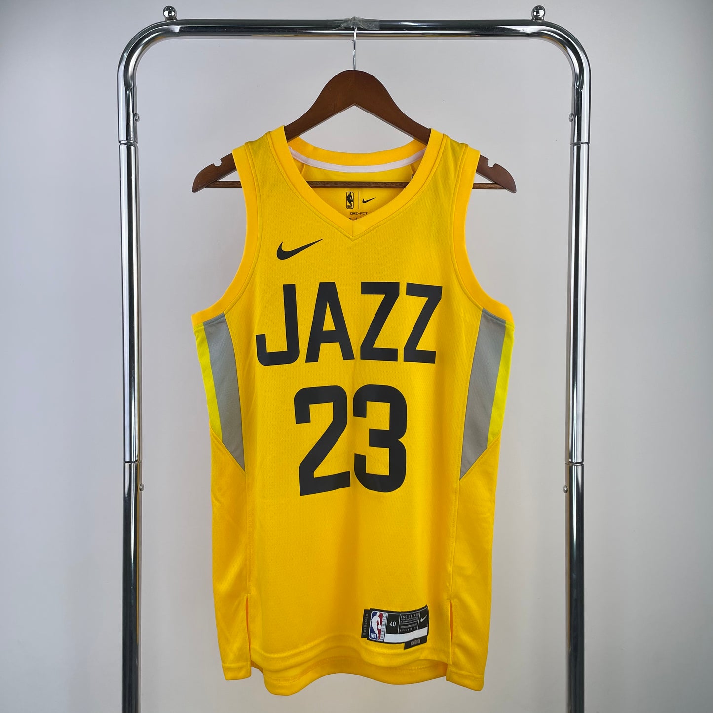 Utah Jazz 2023-24 Nike Yellow Swingman Jersey - Icon Edition