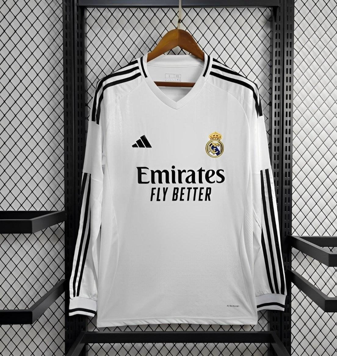 Real Madrid CF 2024-25 Home Long Sleeve Fan Version Jersey