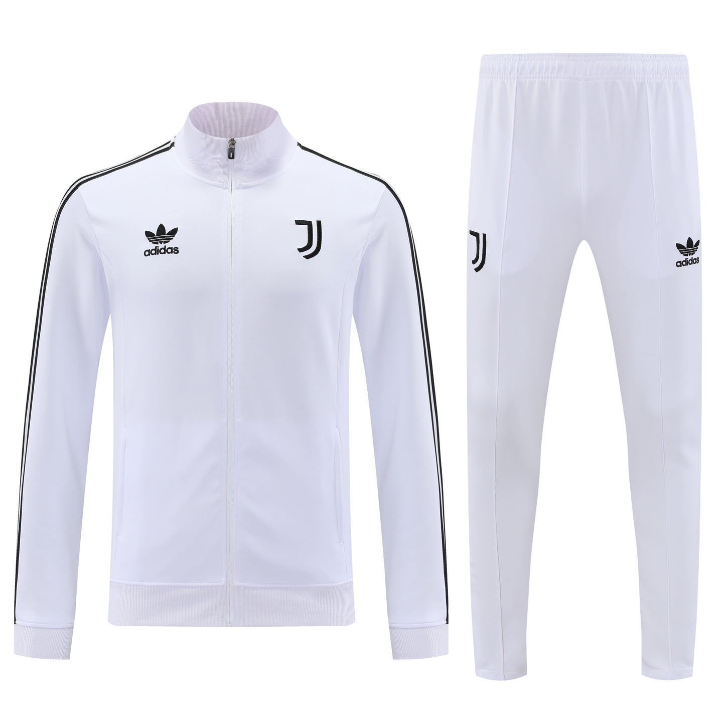 Juventus 2024-25 White Retro Full-Zip Tracksuit Set