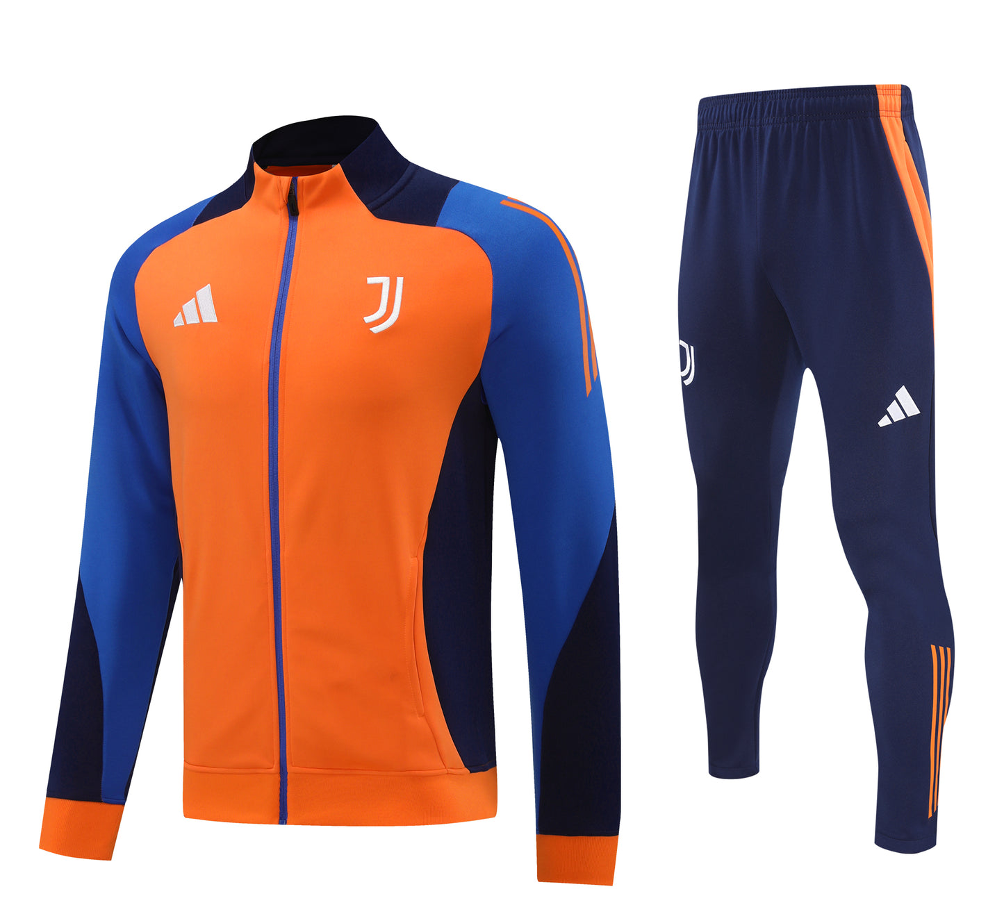 Juventus 2024-25 Orange Full-Zip Tracksuit Set