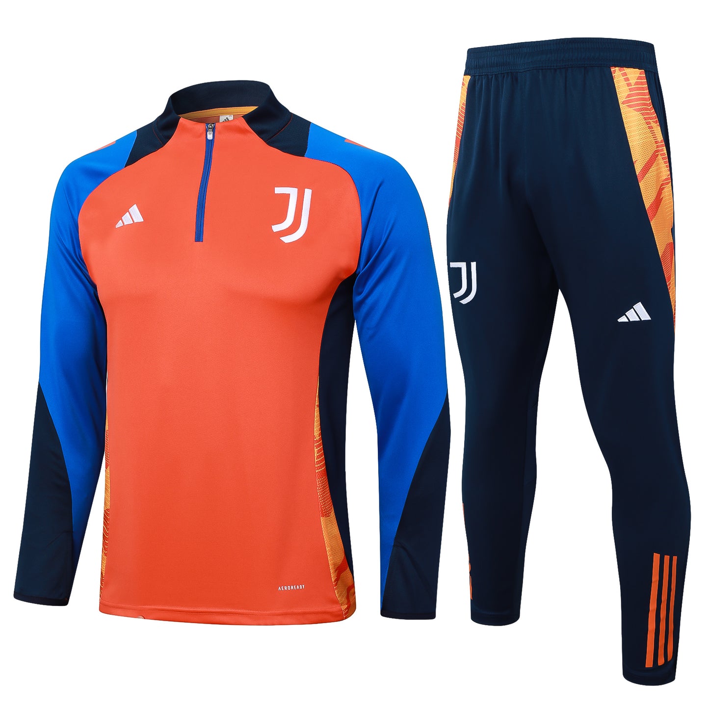 Juventus 2024-25 Orange Half-Zip Training Tracksuit Set