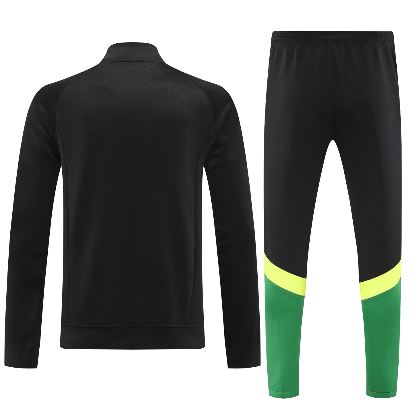 Manchester United 2024-25 Black Green and Yellow Full-Zip Tracksuit Set