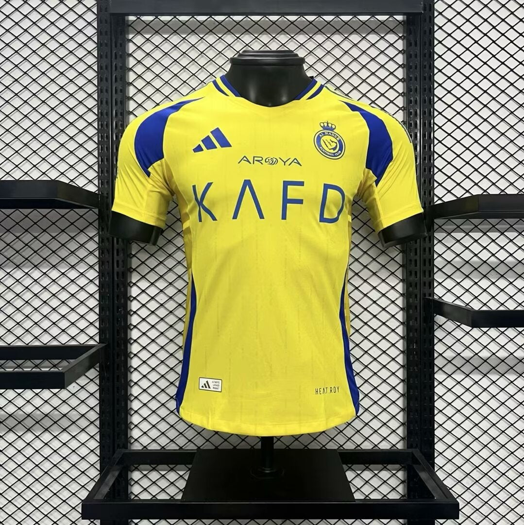 Al Nassr 2024-25 Home Player Version Jersey – Vintage Kitman