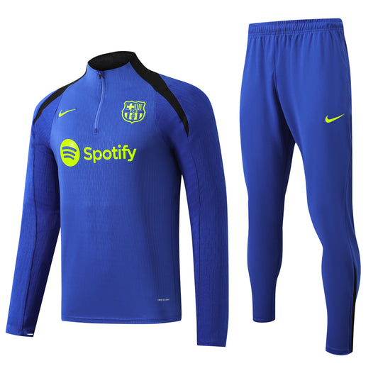 Barcelona 2024-25 Blue Half-zip Training Tracksuit Set