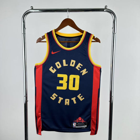 Golden State Warriors 2024-25 Nike Navy Swingman Jersey - City Edition