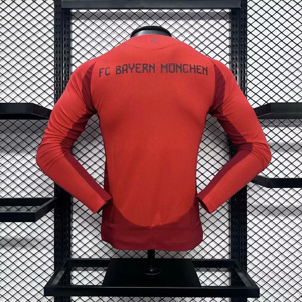 FC Bayern Munich 2024-25 Home Long Sleeve Player Version  Jersey