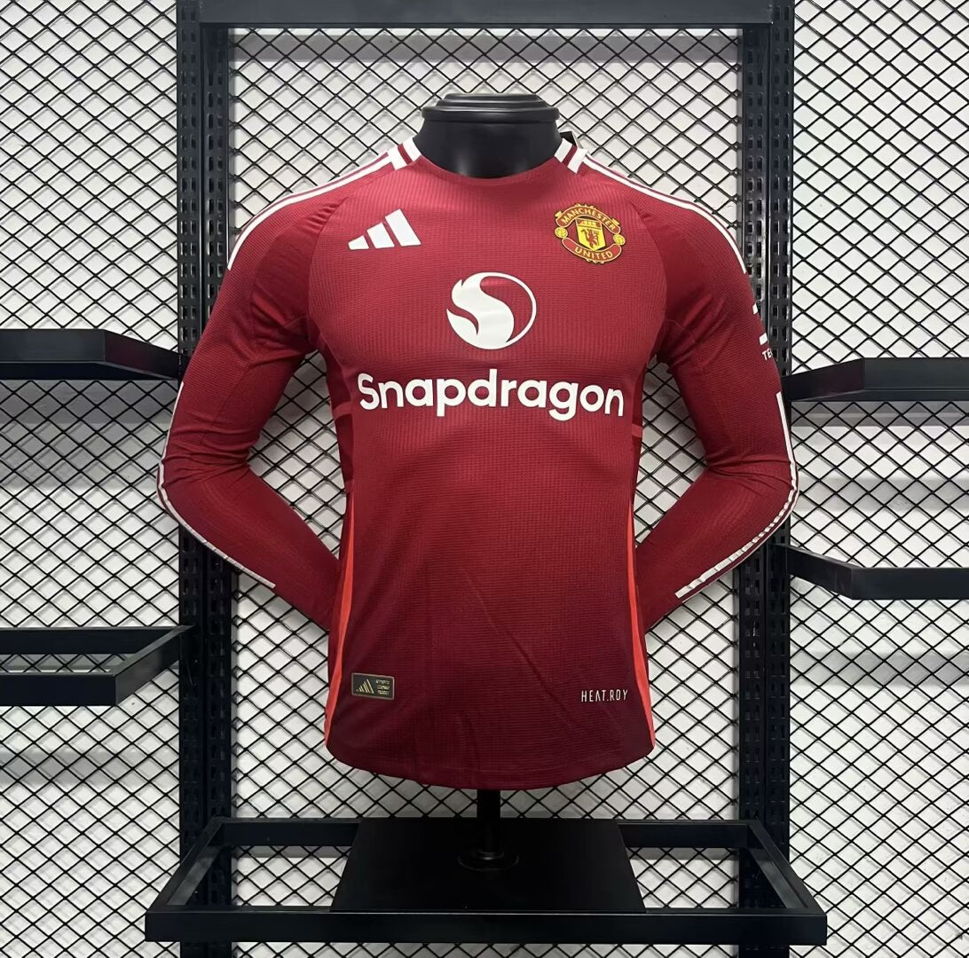 Manchester United 2024-25 Home Long Sleeve Player Version