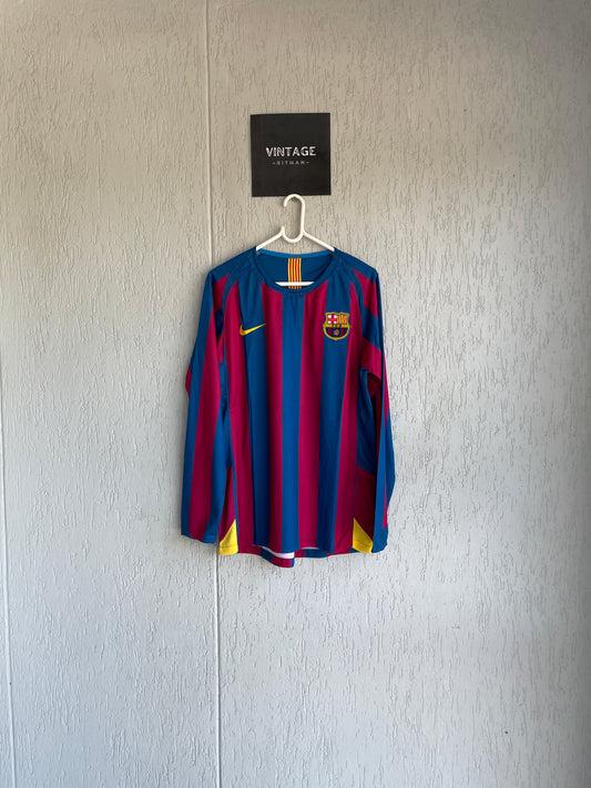 Barcelona FC 2005-2006 Home long Sleeve Jersey