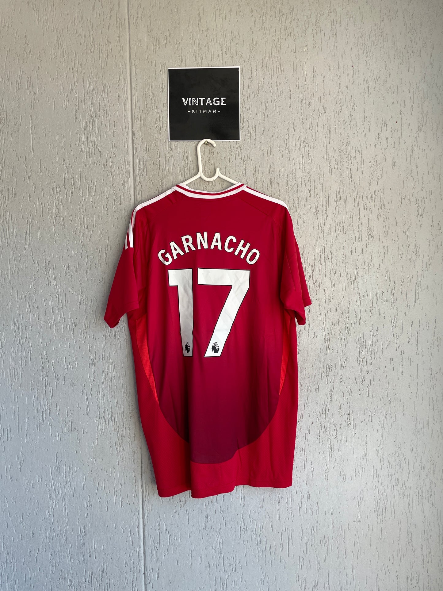 Manchester United 2024-25 Home Jersey #17 GARNACHO (L/XL)