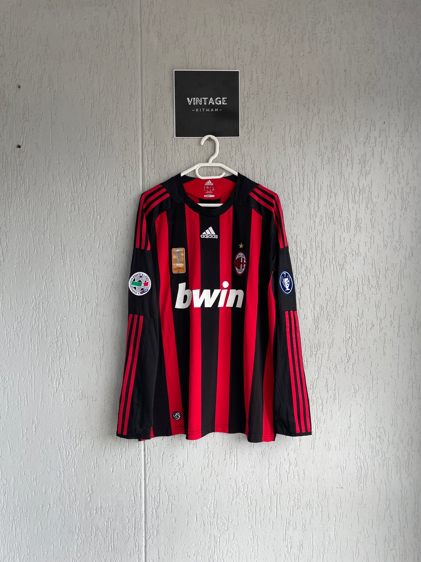 AC Milan 2008-09 Home Long Sleeve Jersey