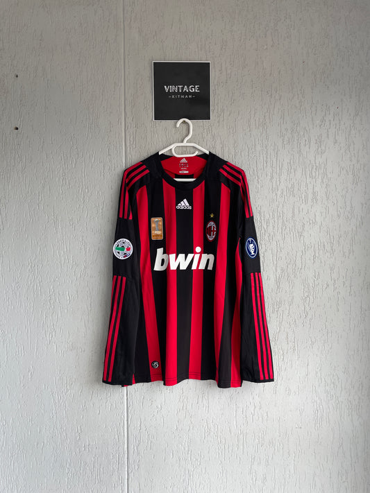 AC Milan 2008-09 Home Long Sleeve Jersey