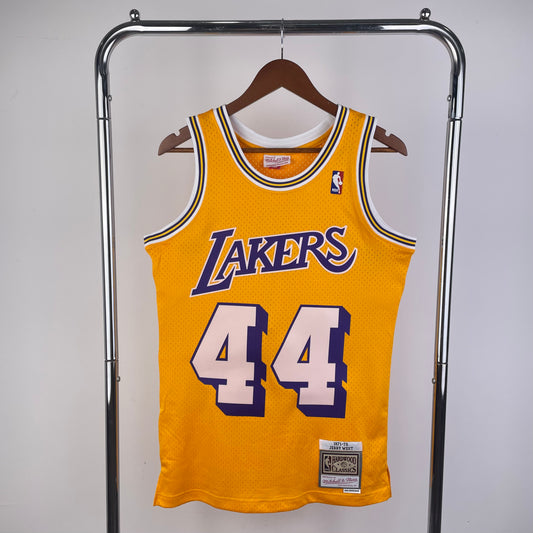 Los Angeles Lakers 1971-72 Jerry West Gold Mitchell & Ness Hardwood Classics Swingman Jersey