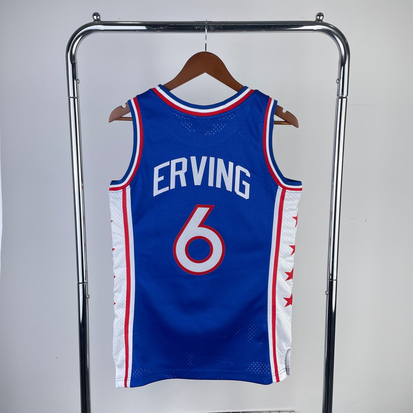 Philadelphia 76ers 1982-83 Julius Erving Blue Mitchell & Ness Swingman Hardwood Classics Jersey