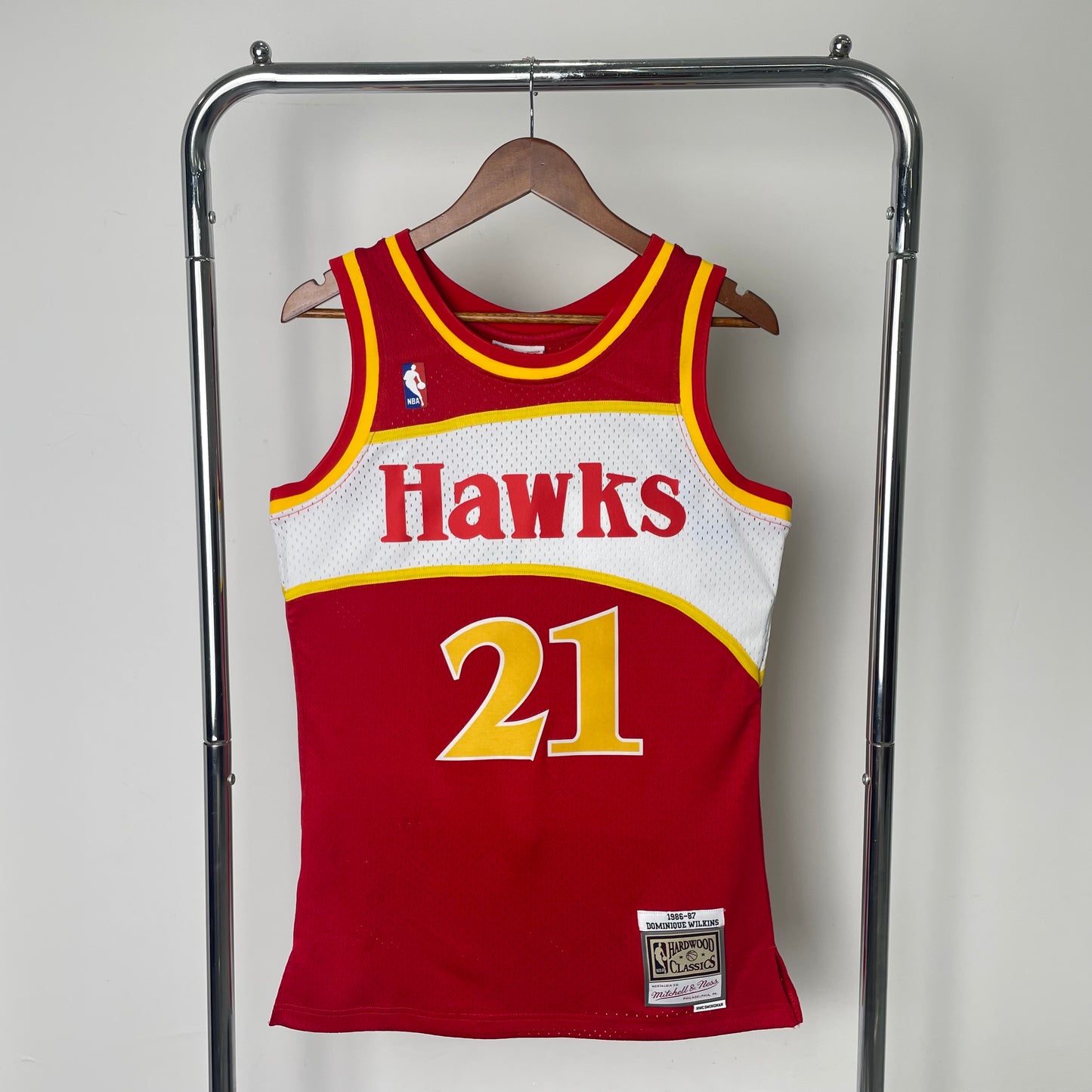 Atlanta Hawks Dominique Wilkins Mitchell & Ness Red 1985-86 Hardwood Classic Swingman Jersey