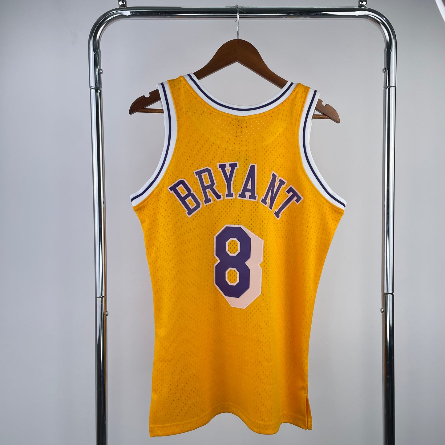 Los Angeles Lakers 1996-97 Kobe Bryant Gold Mitchell & Ness Hardwood Classics Swingman Jersey