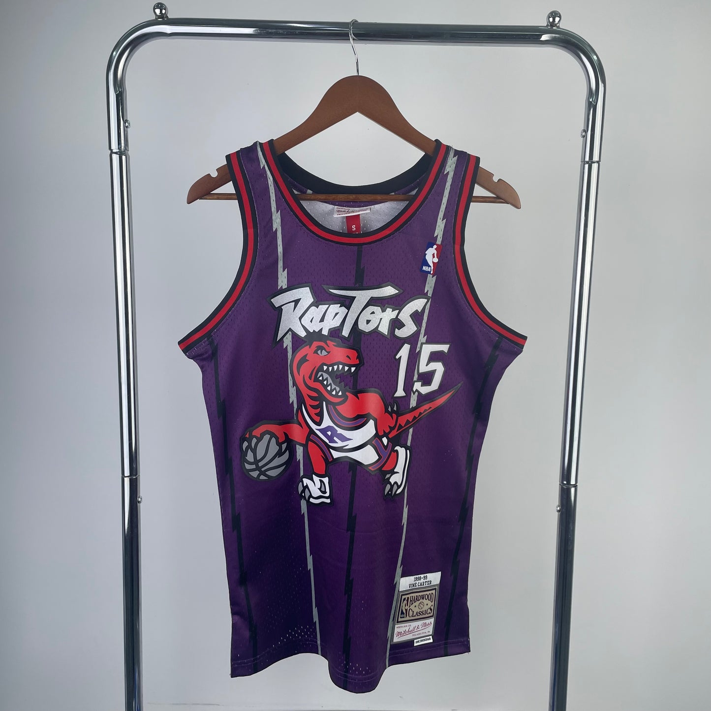 Toronto Raptors 1998-99 Vince Carter Mitchell & Ness Purple Hardwood Classics Swingman Jersey