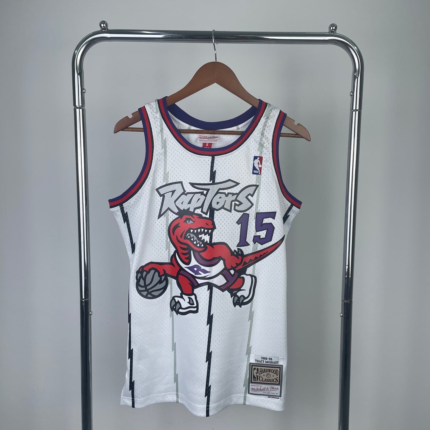 Toronto Raptors 1998-99 Vince Carter Mitchell & Ness White Hardwood Classics Swingman Jersey