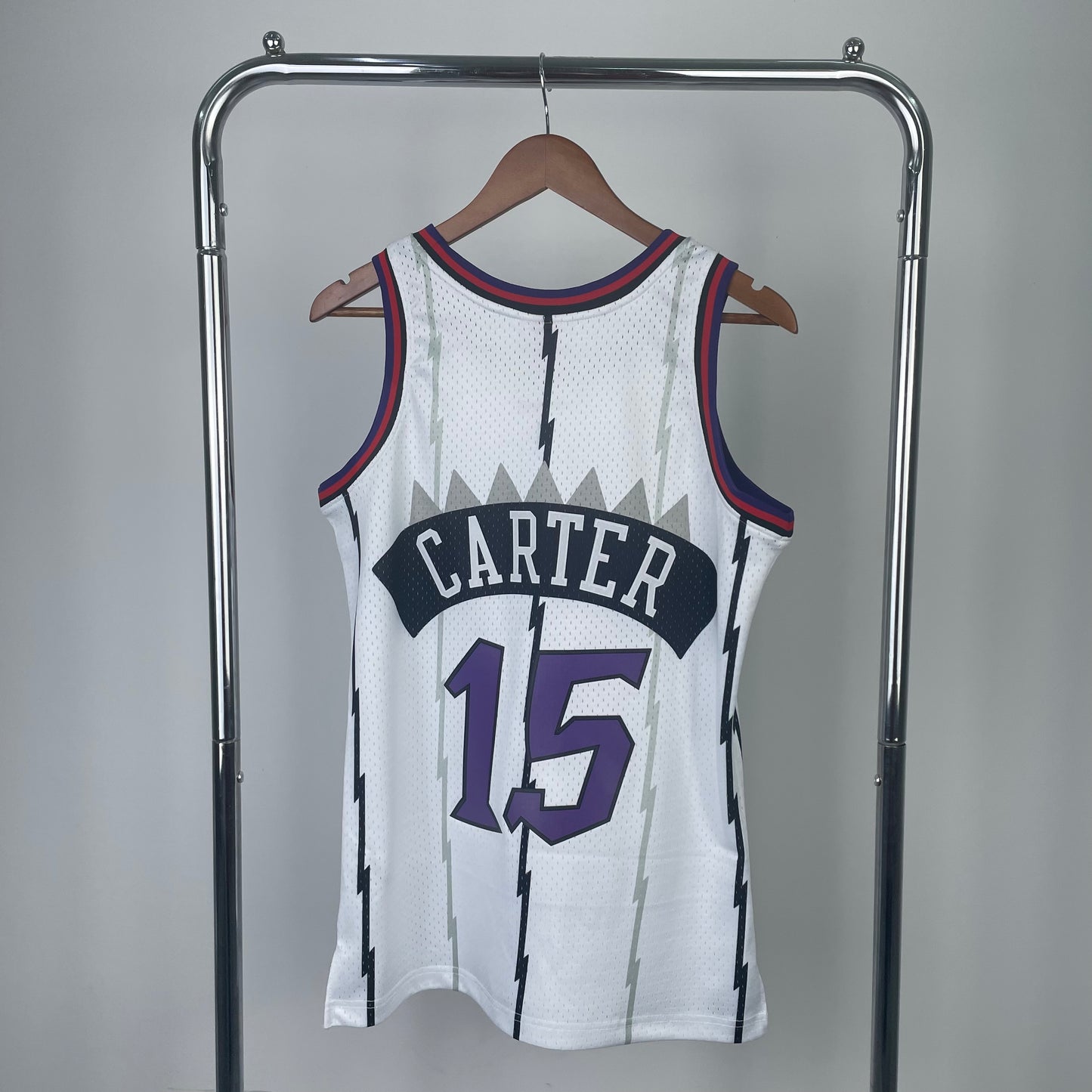 Toronto Raptors 1998-99 Vince Carter Mitchell & Ness White Hardwood Classics Swingman Jersey