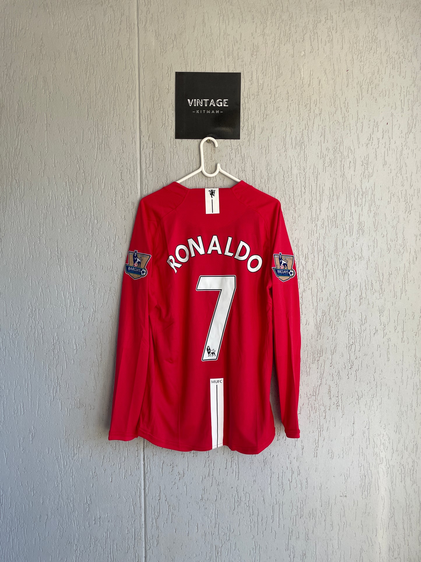 Manchester United 2007-2008 Home Long Sleeve Jersey