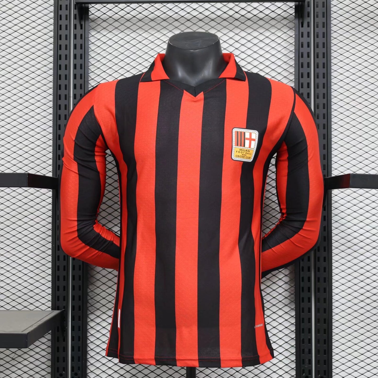 AC Milan 125th Anniversary Home Long Sleeve Player Version Jersey